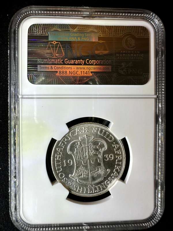 1939***2 Shilling***MS61. ***NGC
