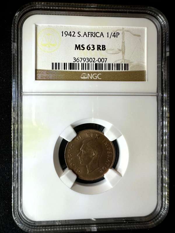 1942***1/4P***MS63RB***NGC
