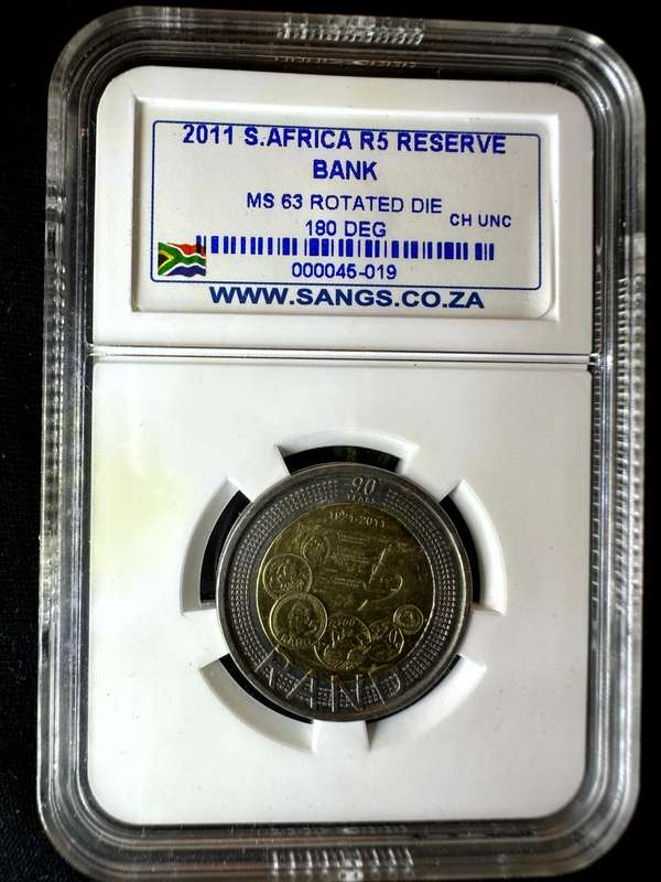 2011***90th Anniverary ***MS63 ERROR***rotated die