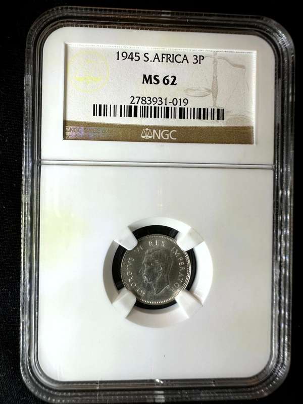 1945***3P***MS62***NGC