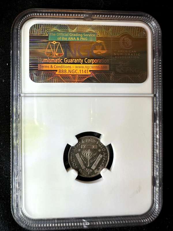 1943***3P***AU58***NGC
