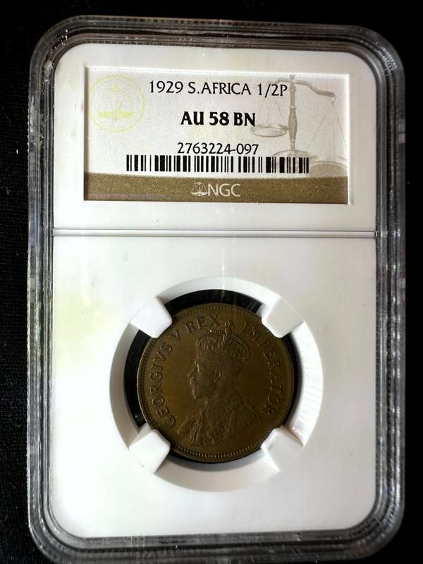 1929***Penny***AU58***