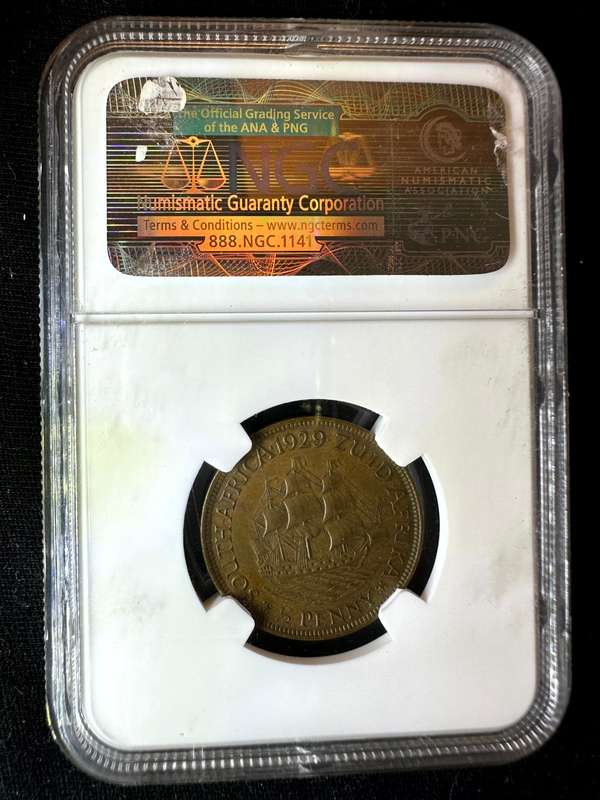1929***Penny***AU58***