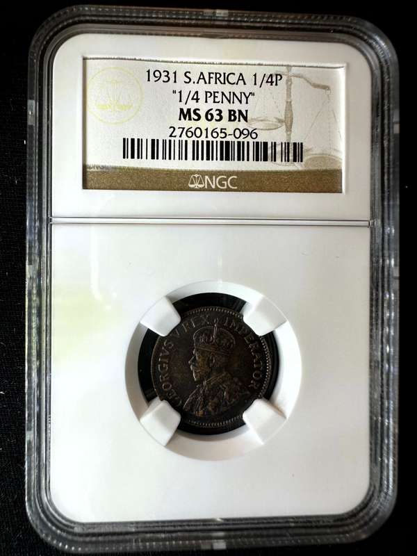 1931***1/4 Pence ***MS63BN***NGC