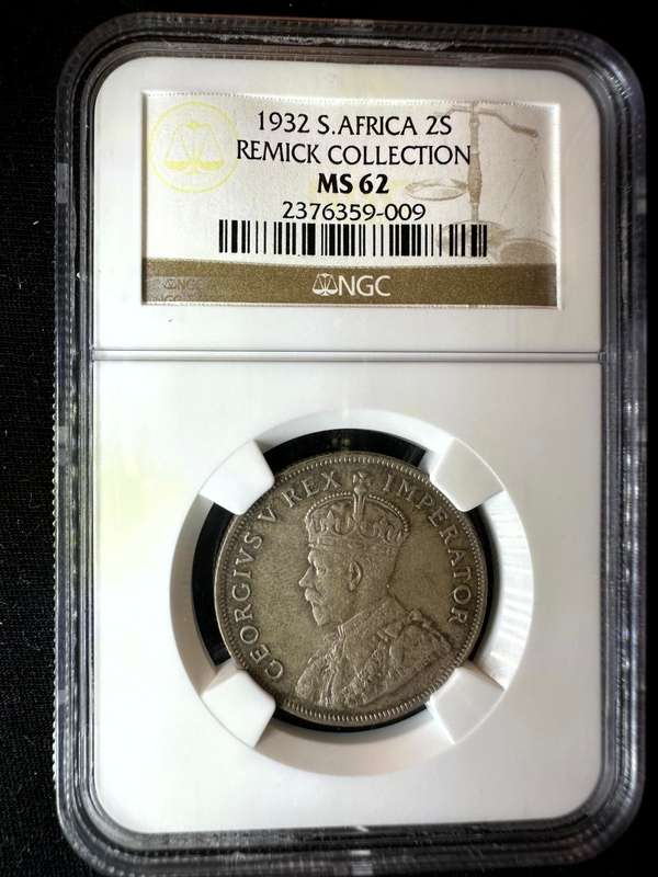 1932***2 Shilling***MS62***NGC   remick collection