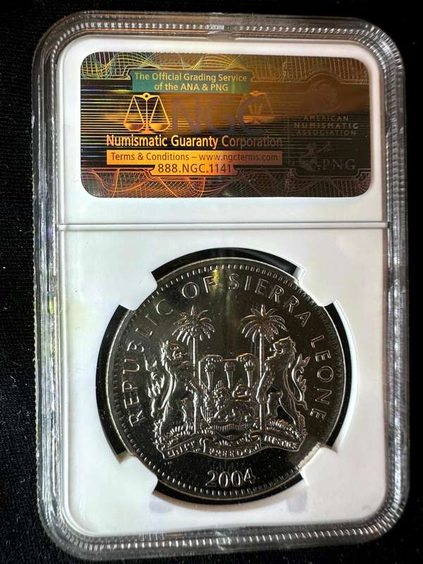 2004 Sierra Leone MS66 NGC Silver Coin