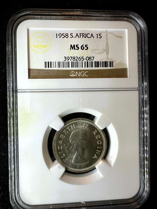 1958***Shilling***MS65***NGC