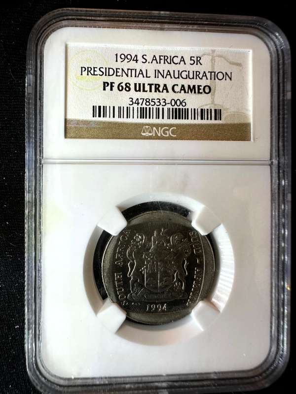1994***R5 Presidental Inauguration ***PF68 ultra cameo***NGC