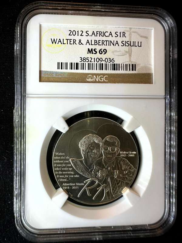 2012***Silver R1 Sisulu***MS69***Top grade