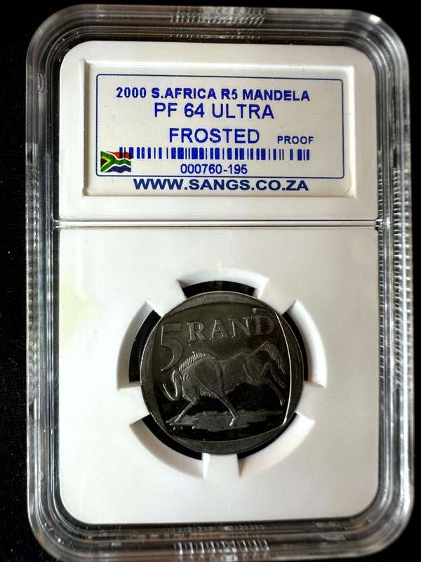 2000***Mandela Smiley***PF64 ultra frosted***SANGS