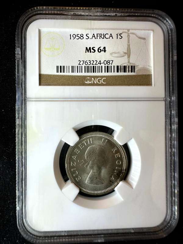 1958***Shilling***MS64***NGC