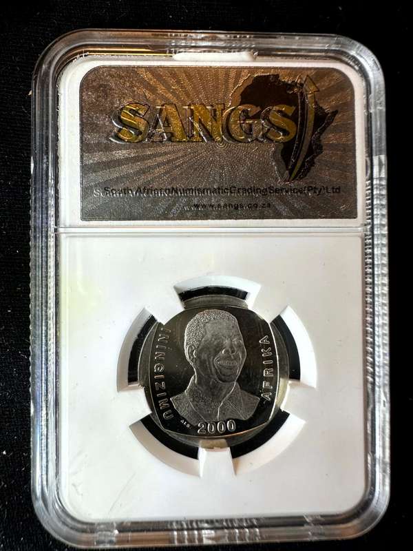 2000***R5 Smiling Mandela***PF63 frosted***NGC
