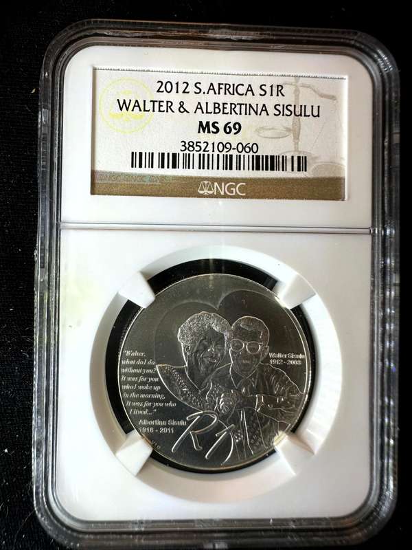 2012***Silver R1 Sisulu***MS69***Second highest grade at NGC