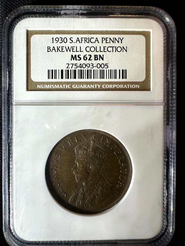 1930***Penny***MS62BN***Weak strike but regrade candidate with NCS