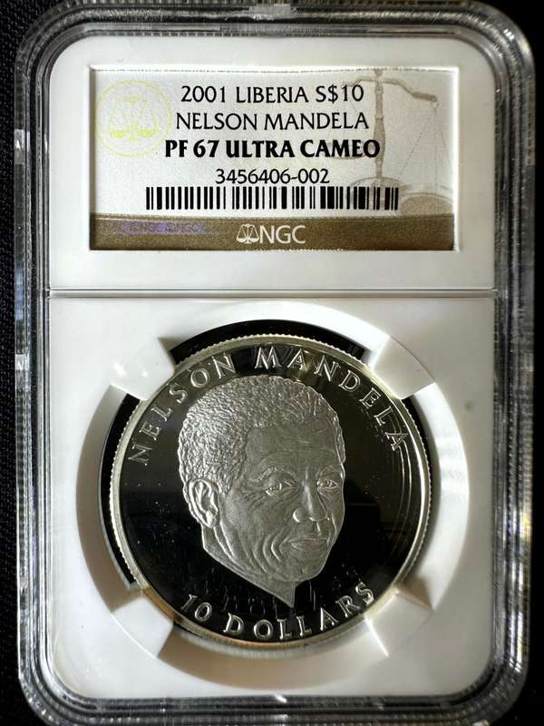 2001***Liberia $10***PF67***NGC