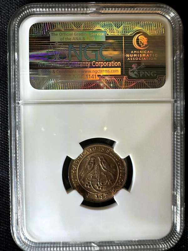 1943***1/2P***MS63RB***NGC