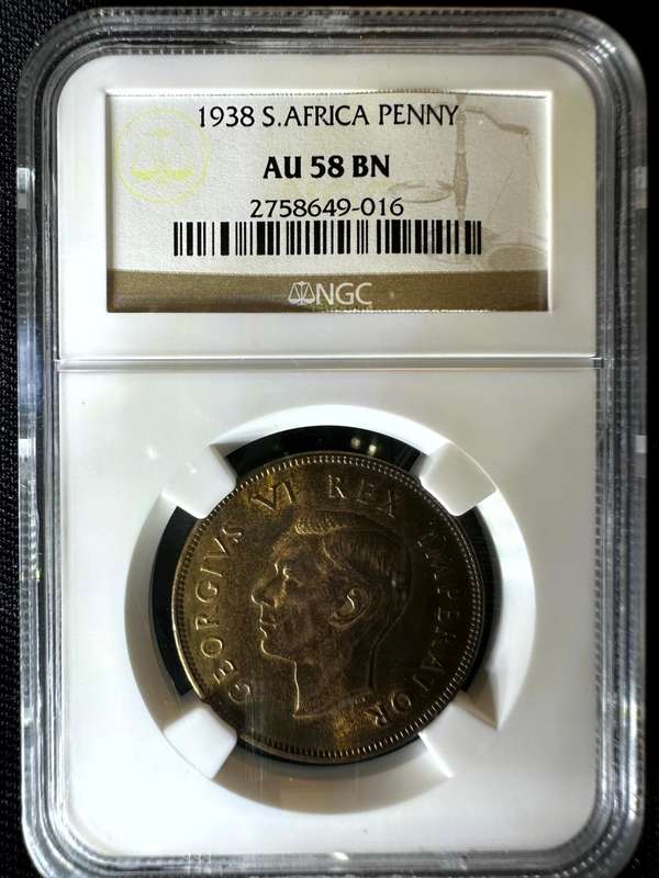 1938***Penny***AU58BN***NGC
