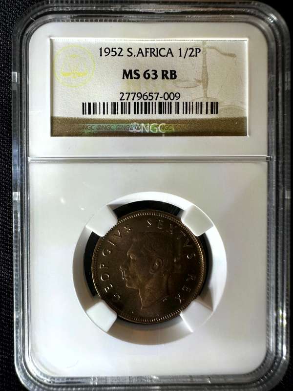 1952***1/2P***MS63RB***NGC