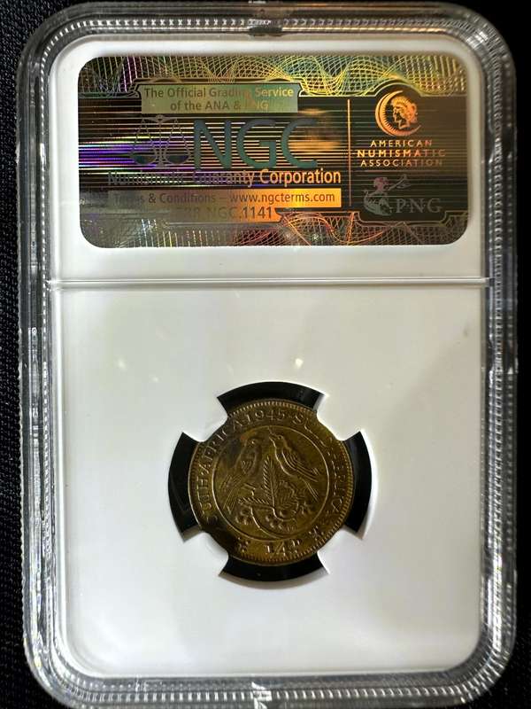1945***1/2P***MS62BN***NGC