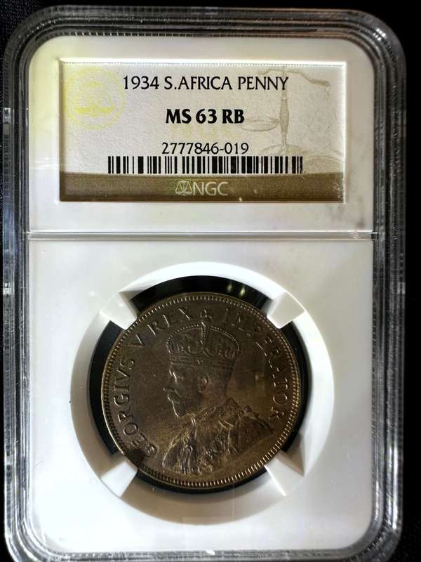 1934***Penny***MS63RB***NGC
