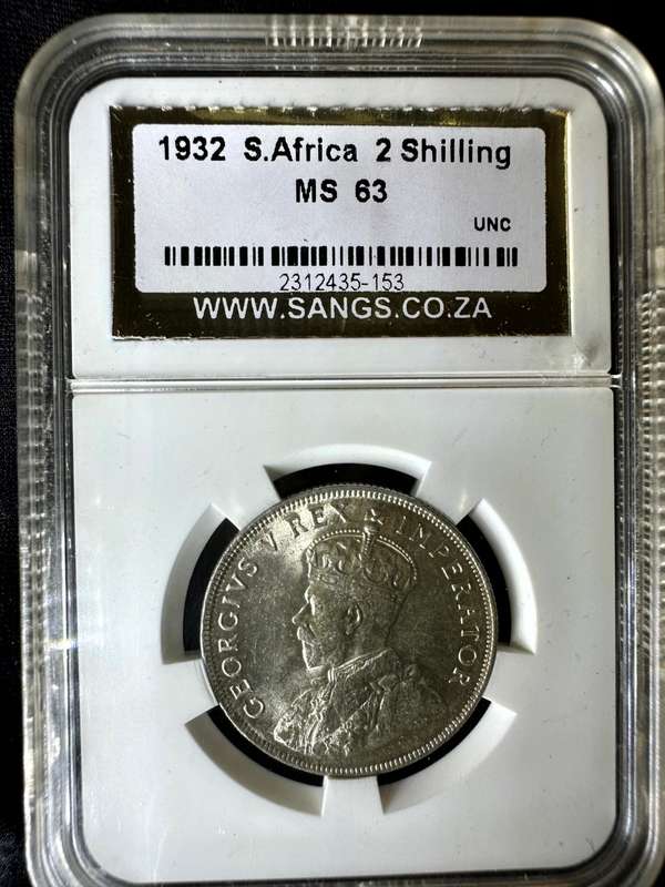 1932***2 Shilling***MS63***SANGS