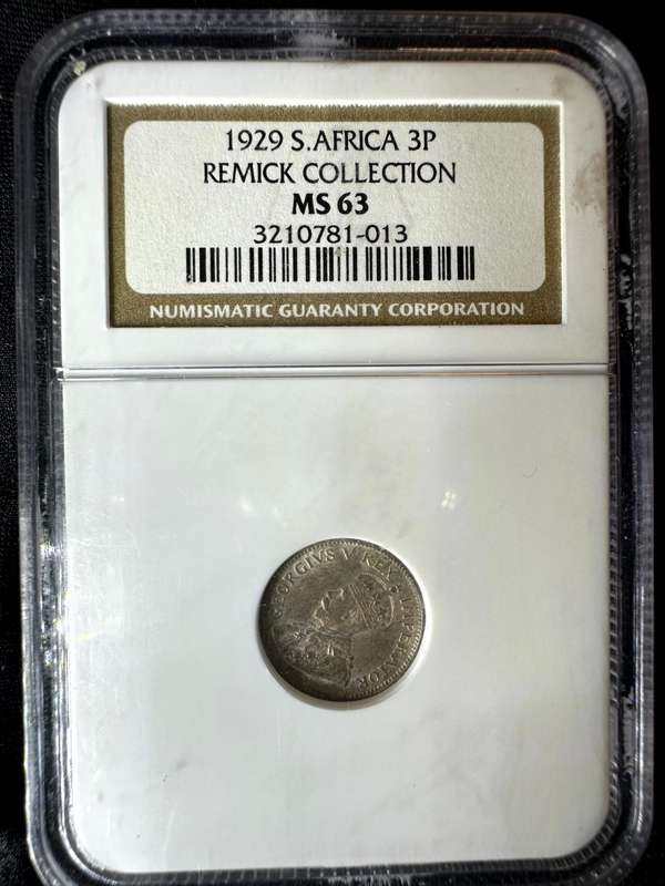 1929***3P***MS63***NGC Remick Collection, all details are there