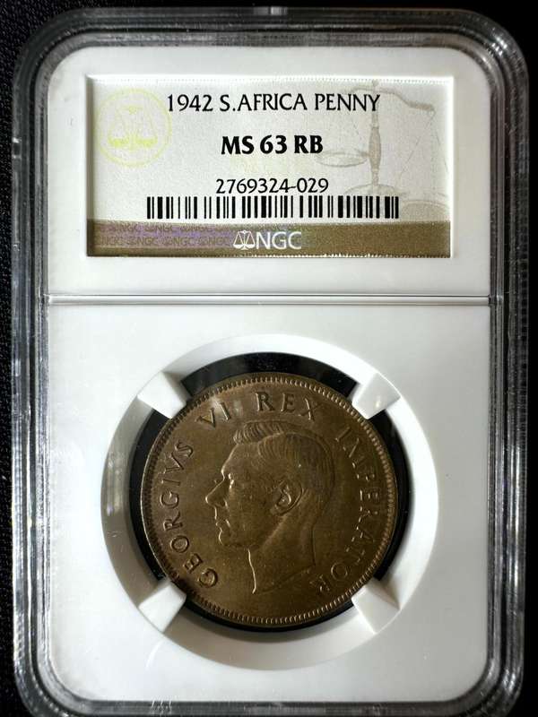 1942***Penny***MS63RB***NGC