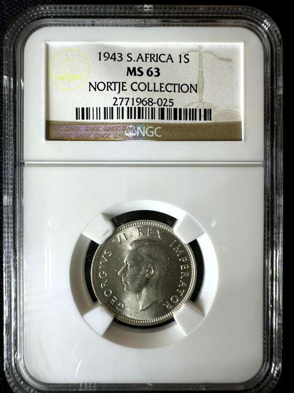 1943***Shilling***MS63***NGC Nortje Collection - this is a find