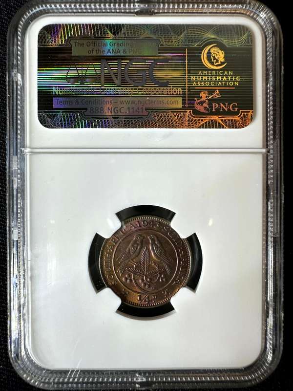 1943***1/4P***MS64RB***NGC