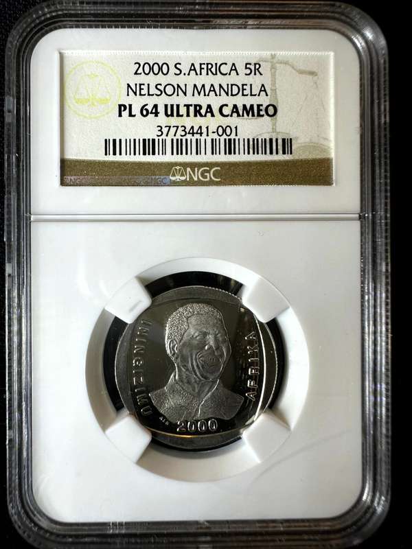 2000***R5 Smiling Mandela***PL64***NGC