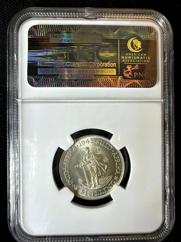 1943***shilling***MS62***NGC