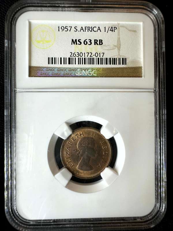 1957***1/2P***MS63RB***NGC