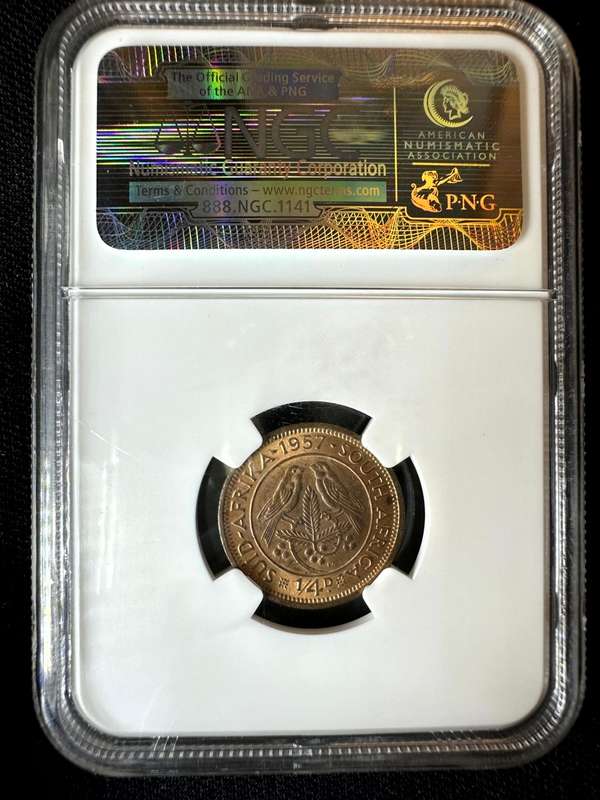 1957***1/2P***MS63RB***NGC