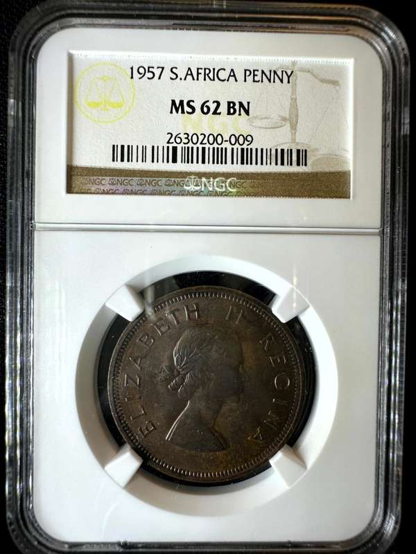 1957***Penny***MS62BN***NGC
