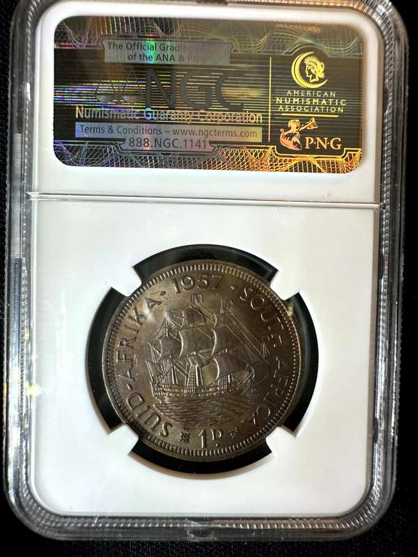 1957***Penny***MS62BN***NGC