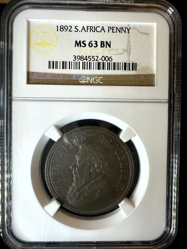 1892***Penny***MS63BN***NGC