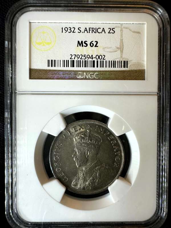 1932***2 Shilling***MS62***NGC