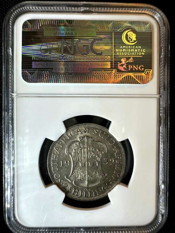 1932***2 Shilling***MS62***NGC