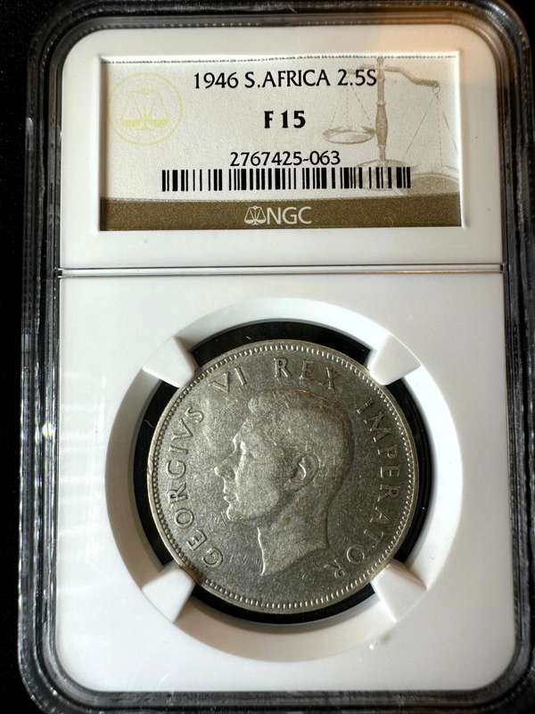 1946***2.5S Mintage of 11 388***F15***NGC