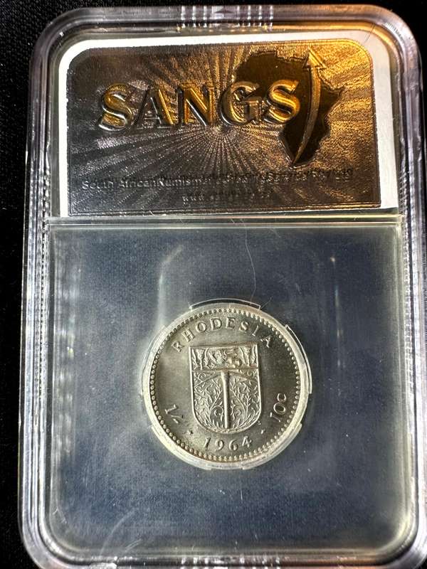 1964***Rhodesia 10c***MS62***SANGS