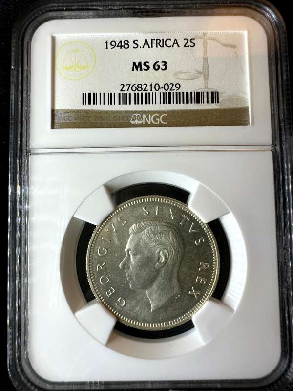 1948***2 Shilling***MS63***NGC