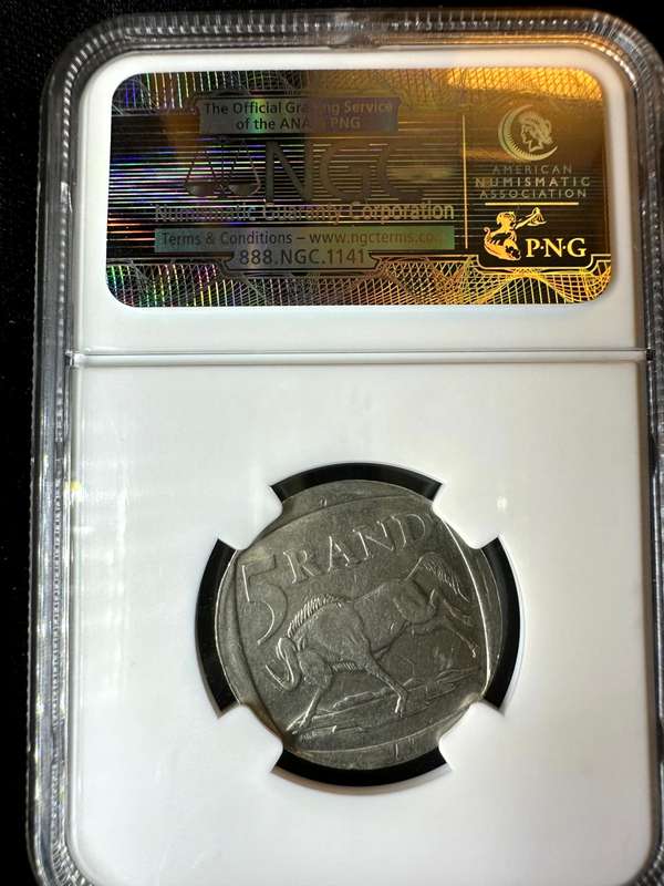 2000***R5 Smiling Mandela***Au55***NGC