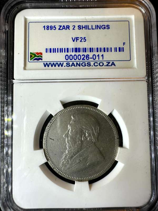 1895***2 Shilling***VF25***SANGS