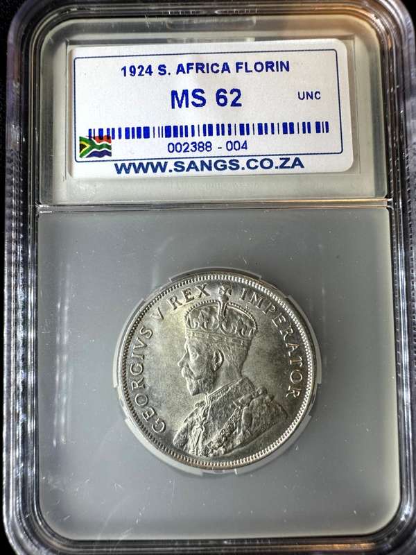 1924***2 Shilling***MS62***SANGS