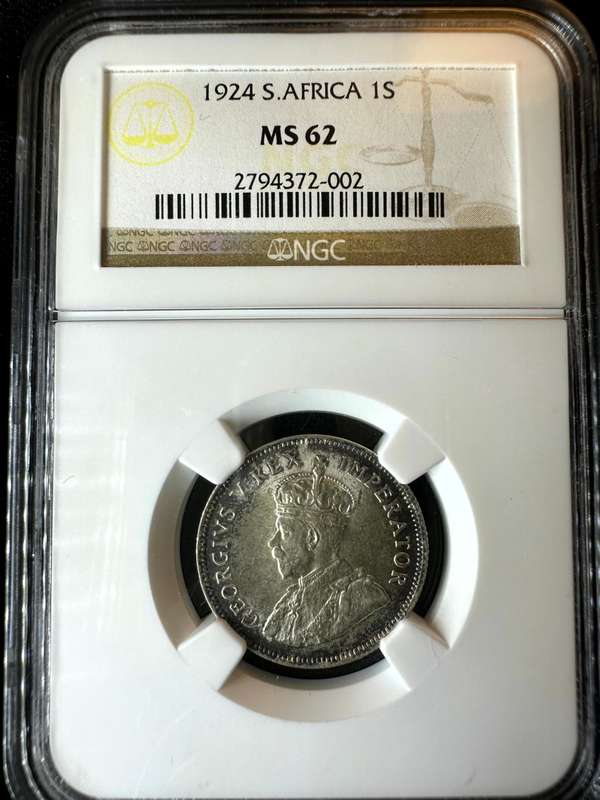 1924***Shilling***MS62***NGC