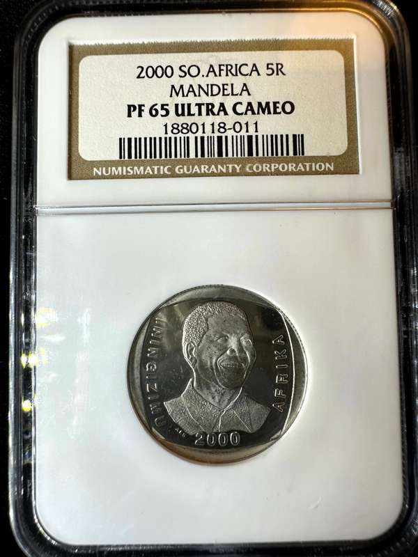 2000***R5 Smiling Mandela***PF65***NGC
