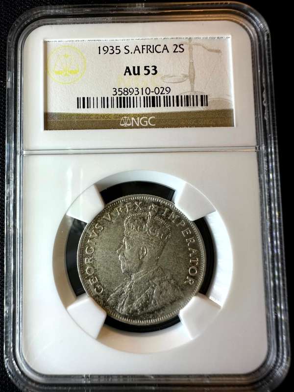1935***2 Shilling***AU53***NGC