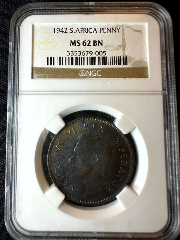 1942***Penny***MS62BN***NGC