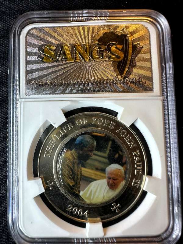 2004***Somalia 25 shilling Pope John Paul II***MS63***SANGS
