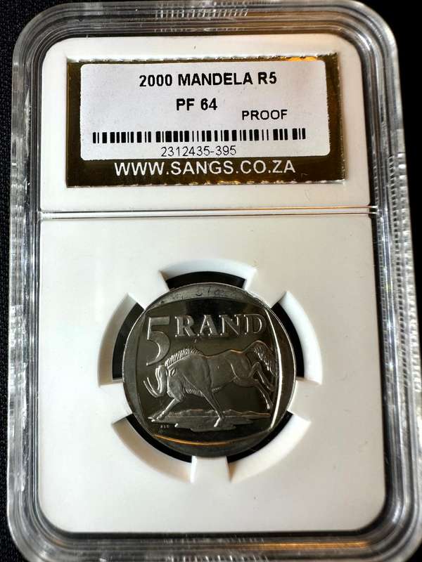 2000***R5 Smiling Mandela***PF64***NGC